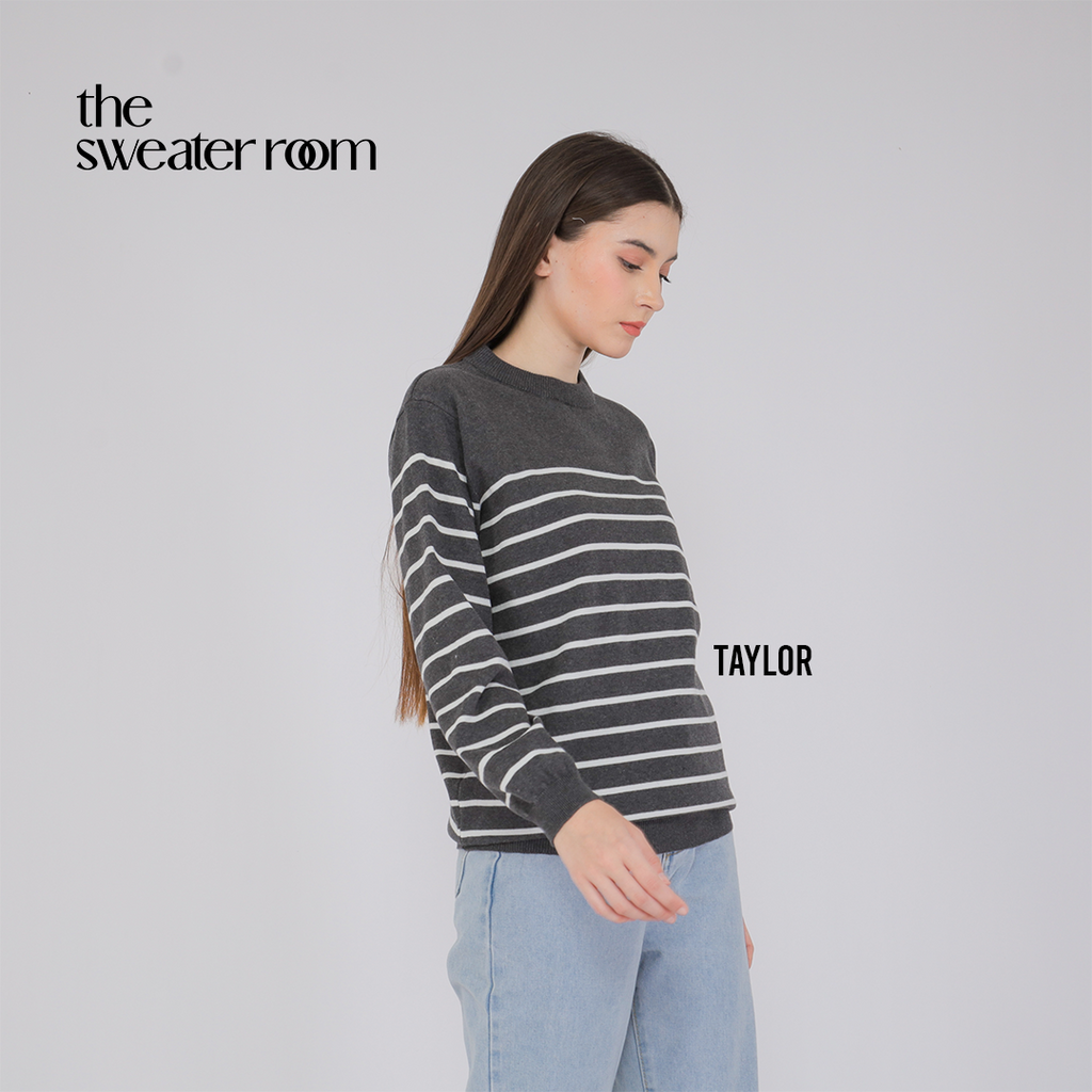 Taylor Stripe Knit Sweater – Classic Everyday Pullover