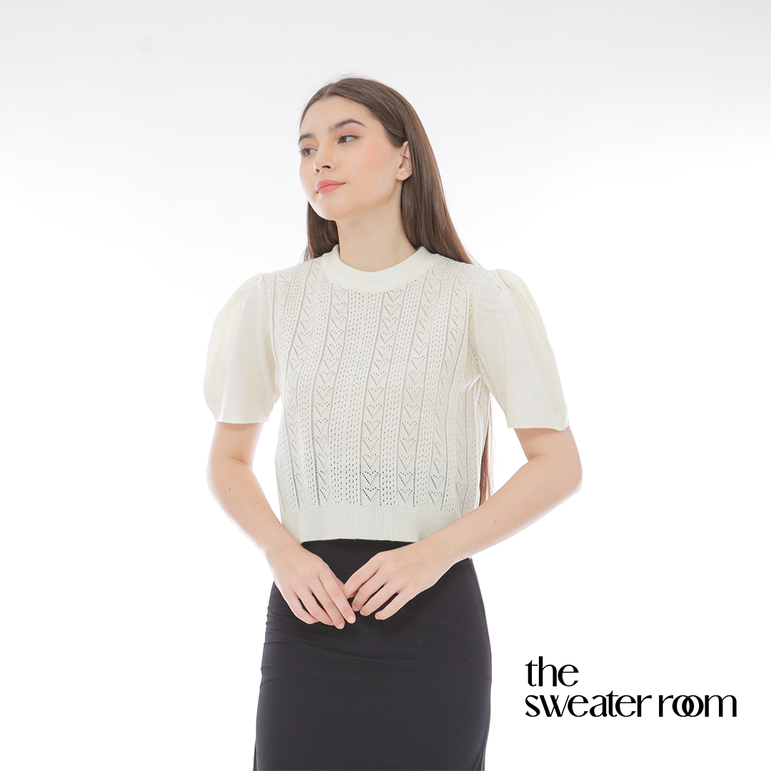 Liz Puff Sleeve Knit Top – Feminine Chic Blouse