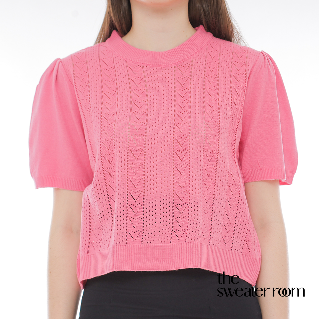 Liz Puff Sleeve Knit Top – Feminine Chic Blouse