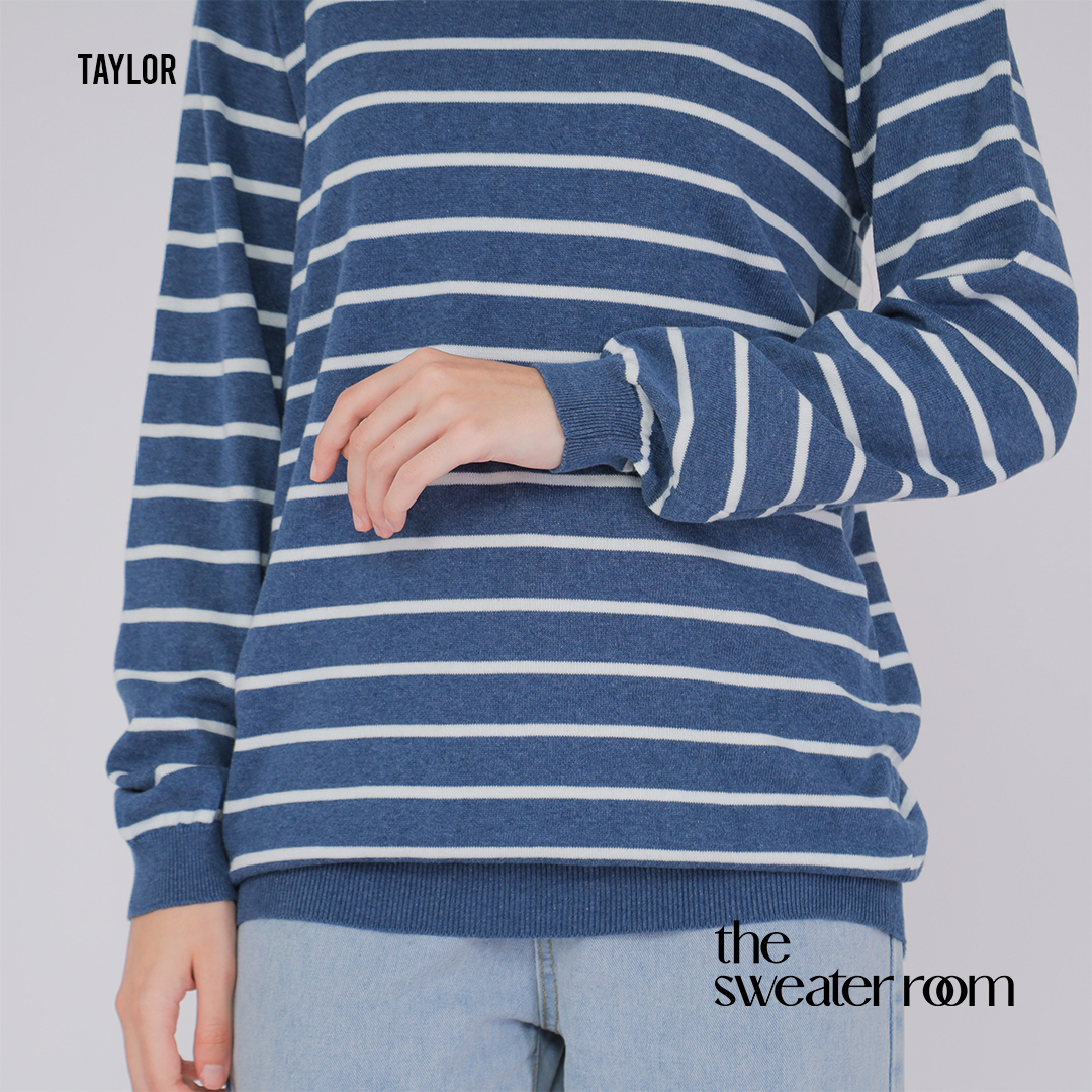 Taylor Stripe Knit Sweater – Classic Everyday Pullover