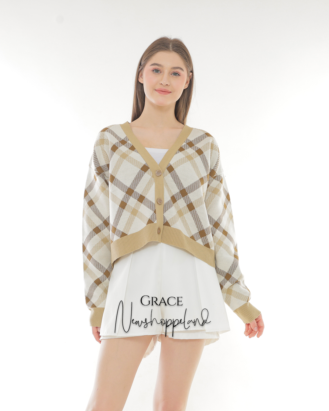 Grace Crop Cardigan Oversize Premium