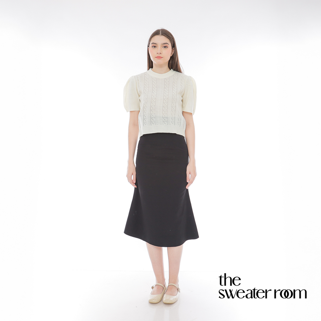 Liz Puff Sleeve Knit Top – Feminine Chic Blouse