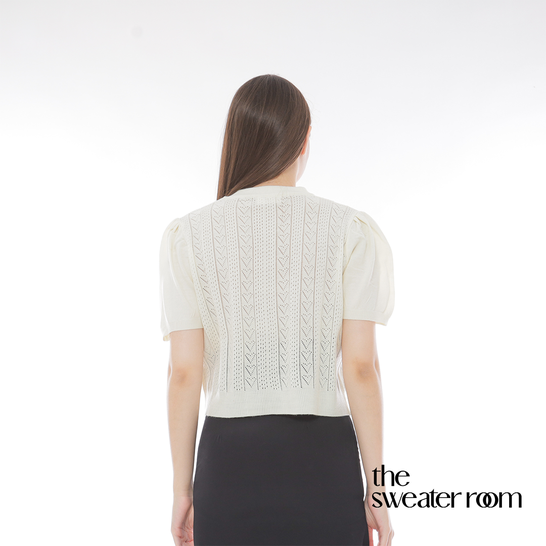 Liz Puff Sleeve Knit Top – Feminine Chic Blouse