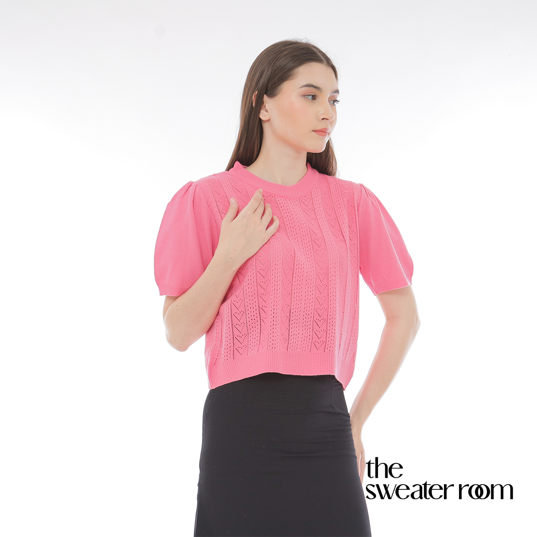 Liz Puff Sleeve Knit Top – Feminine Chic Blouse