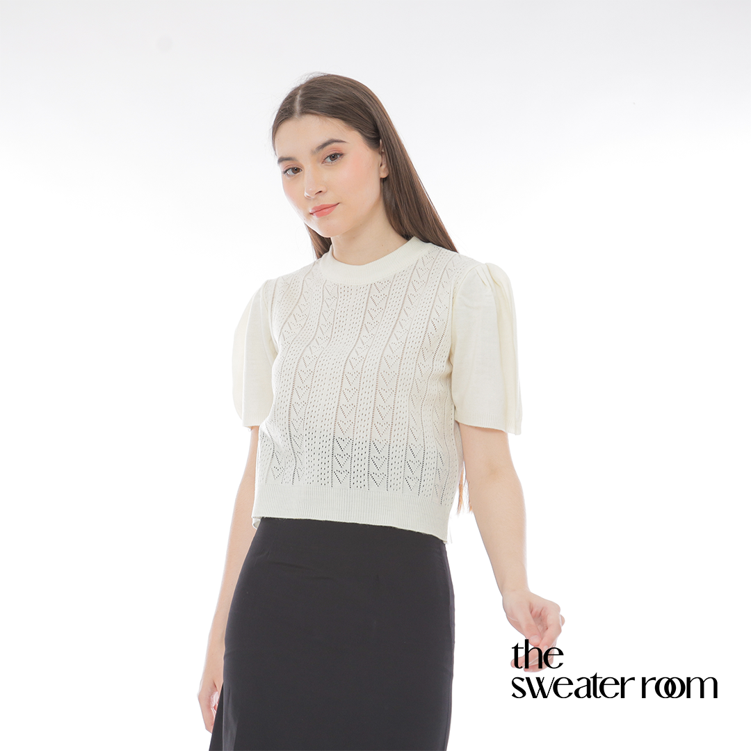 Liz Puff Sleeve Knit Top – Feminine Chic Blouse