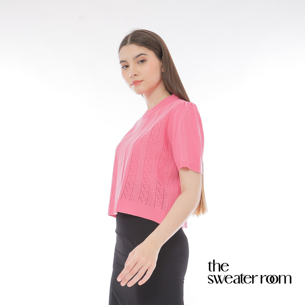 Liz Puff Sleeve Knit Top – Feminine Chic Blouse