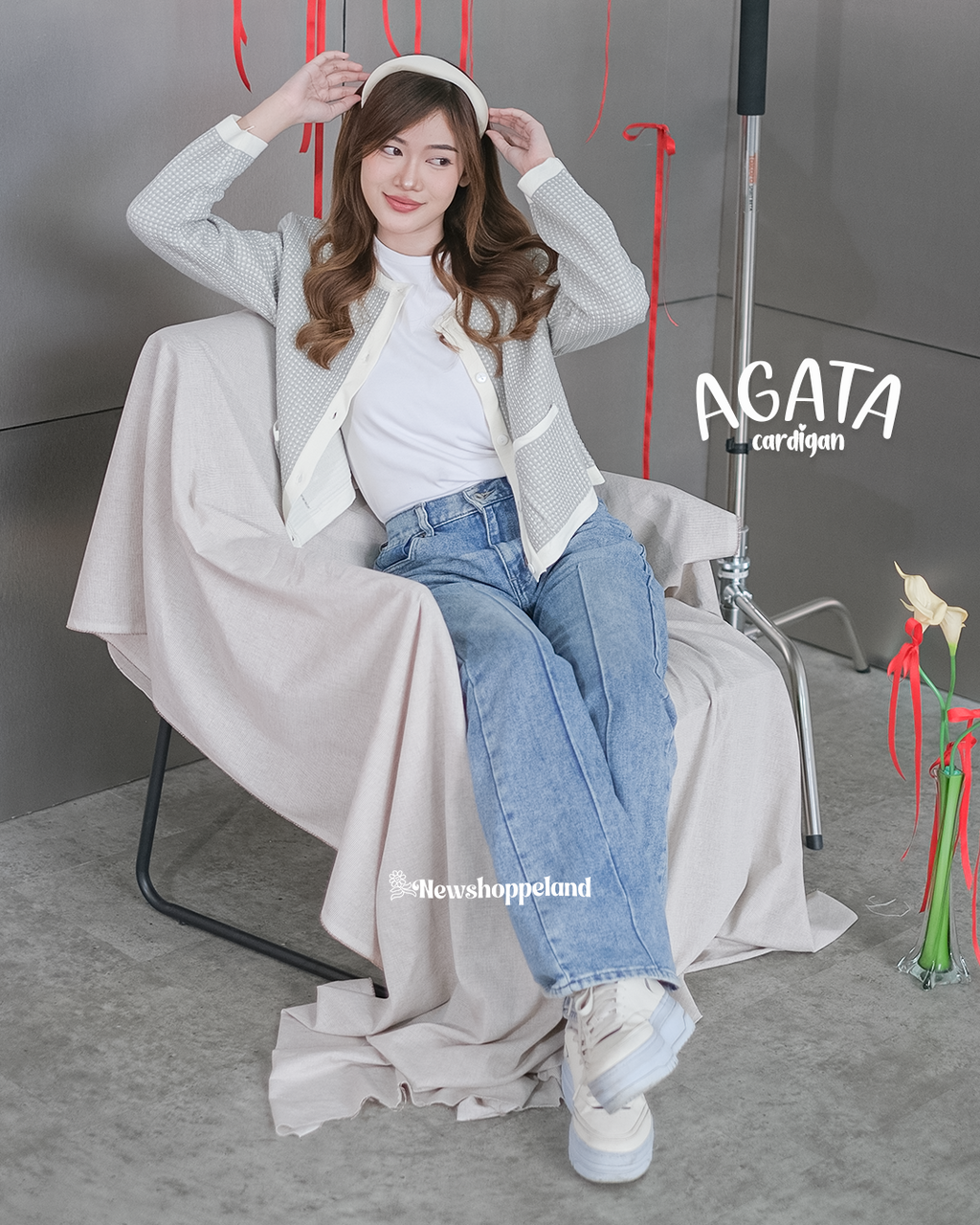 Agata Pocket Knit Crop Cardigan
