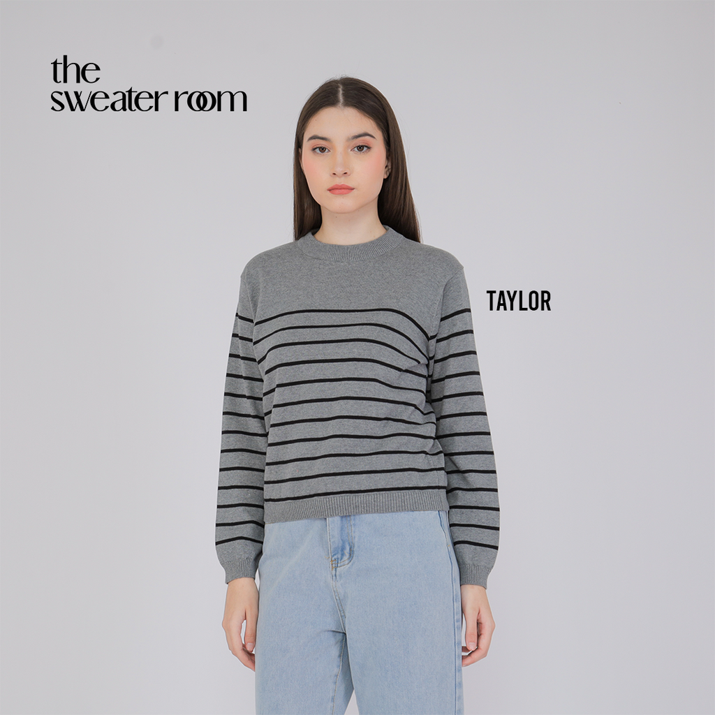 Taylor Stripe Knit Sweater – Classic Everyday Pullover
