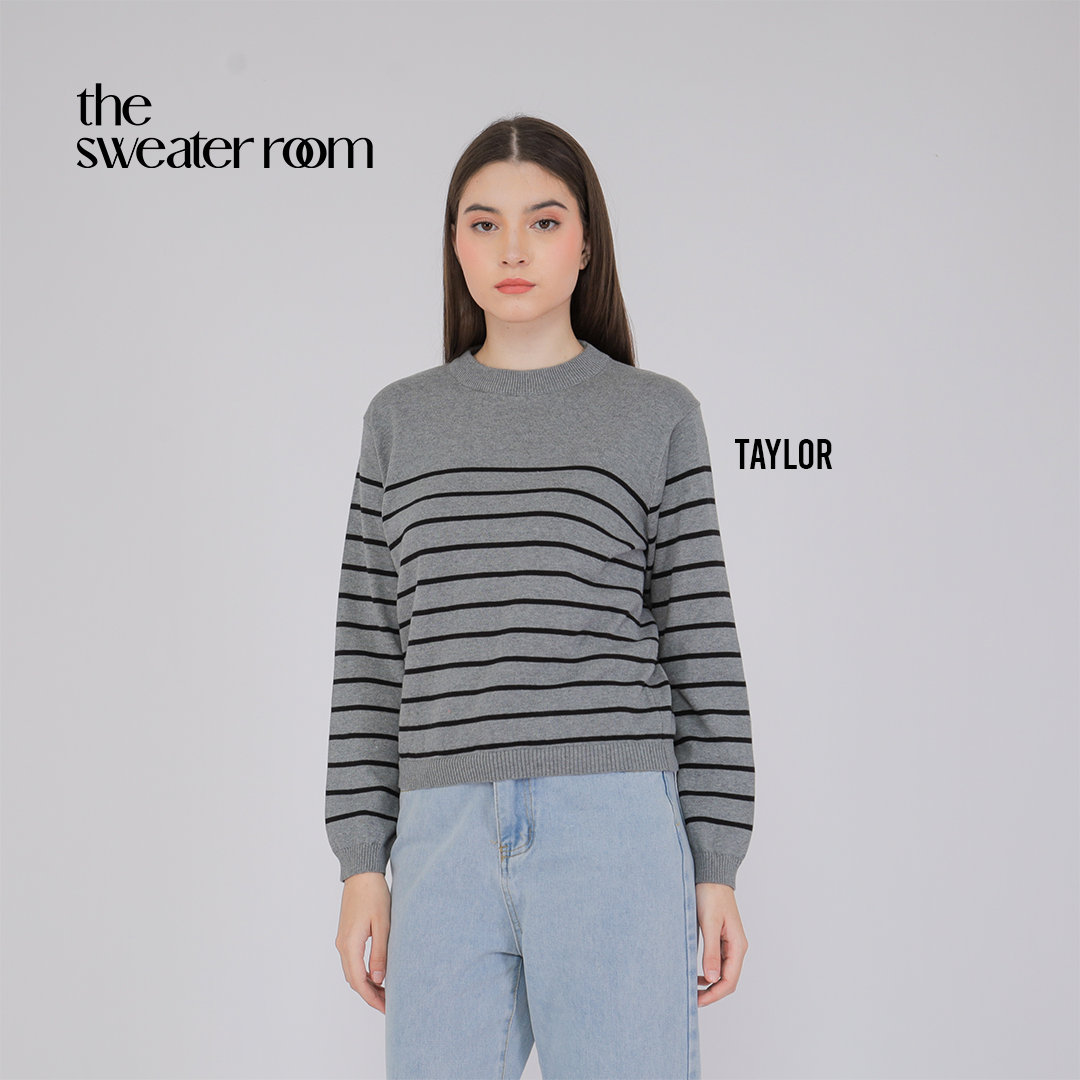 Taylor Stripe Knit Sweater – Classic Everyday Pullover