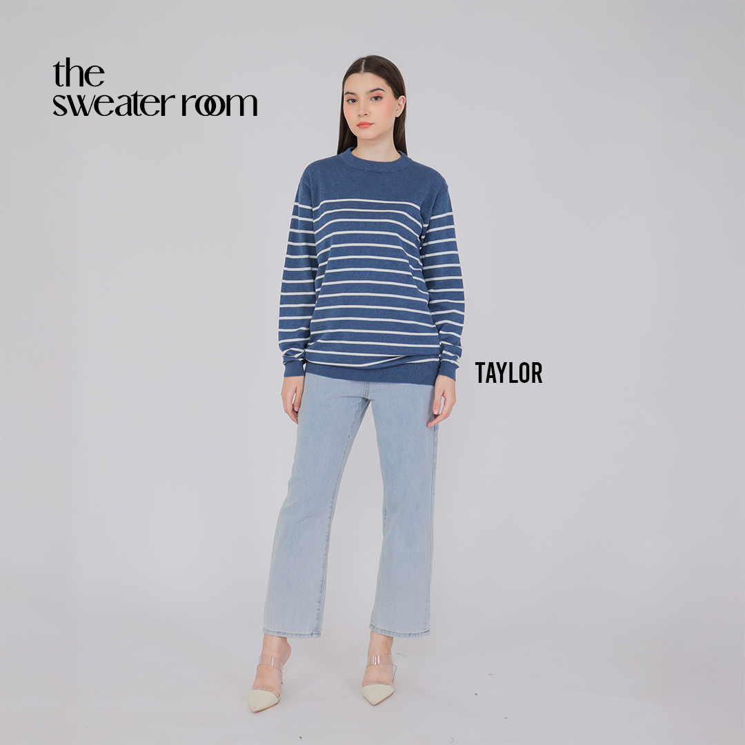 Taylor Stripe Knit Sweater – Classic Everyday Pullover