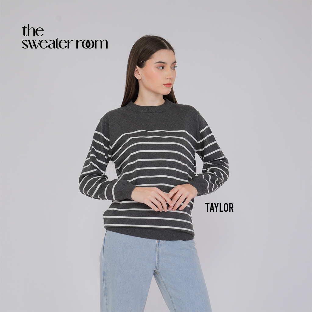 Taylor Stripe Knit Sweater – Classic Everyday Pullover