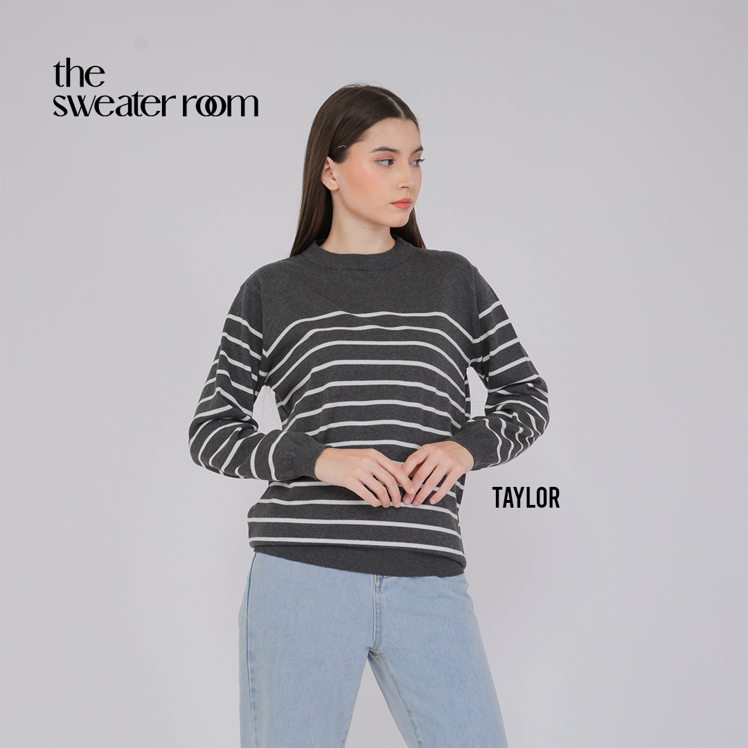 Taylor Stripe Knit Sweater – Classic Everyday Pullover
