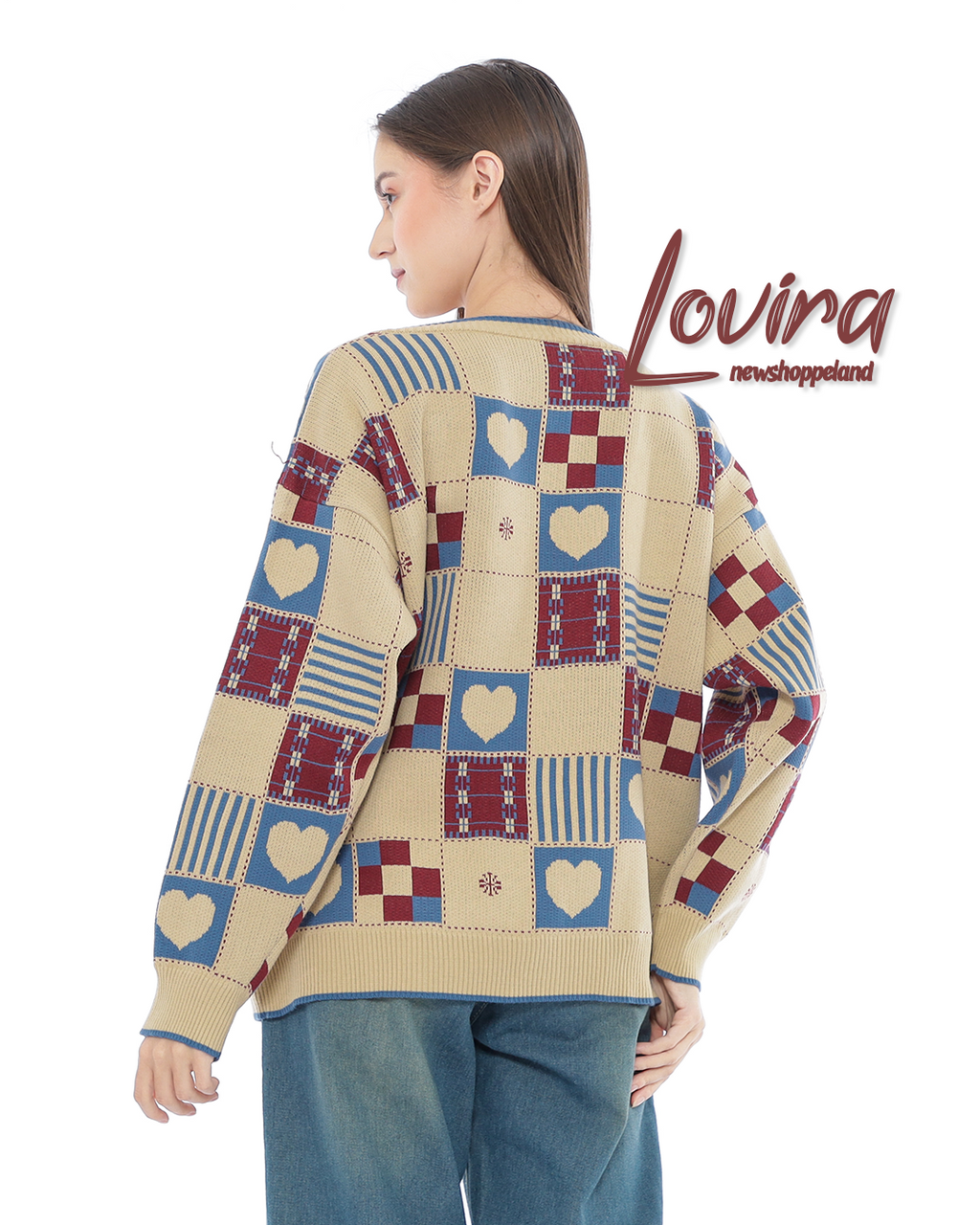 Lovira Love Scape Oversize Knit Cardigan