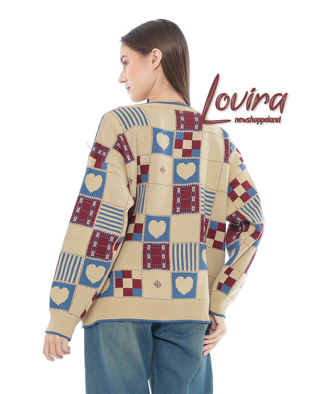 Lovira Love Scape Oversize Knit Cardigan