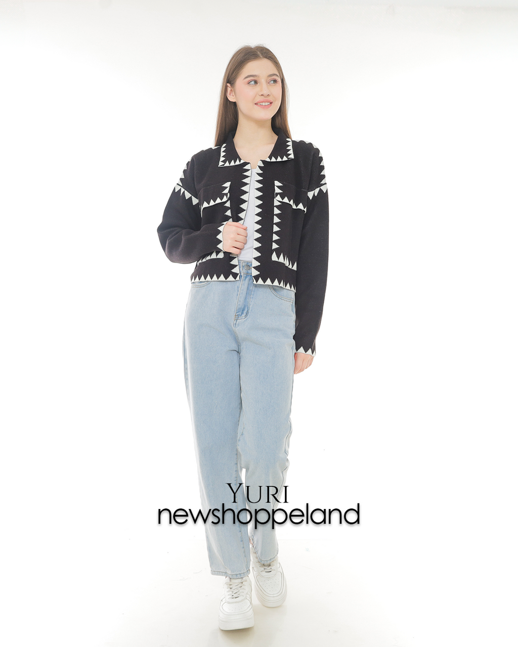 Yuri Semi-Crop Cardigan Oversize Premium