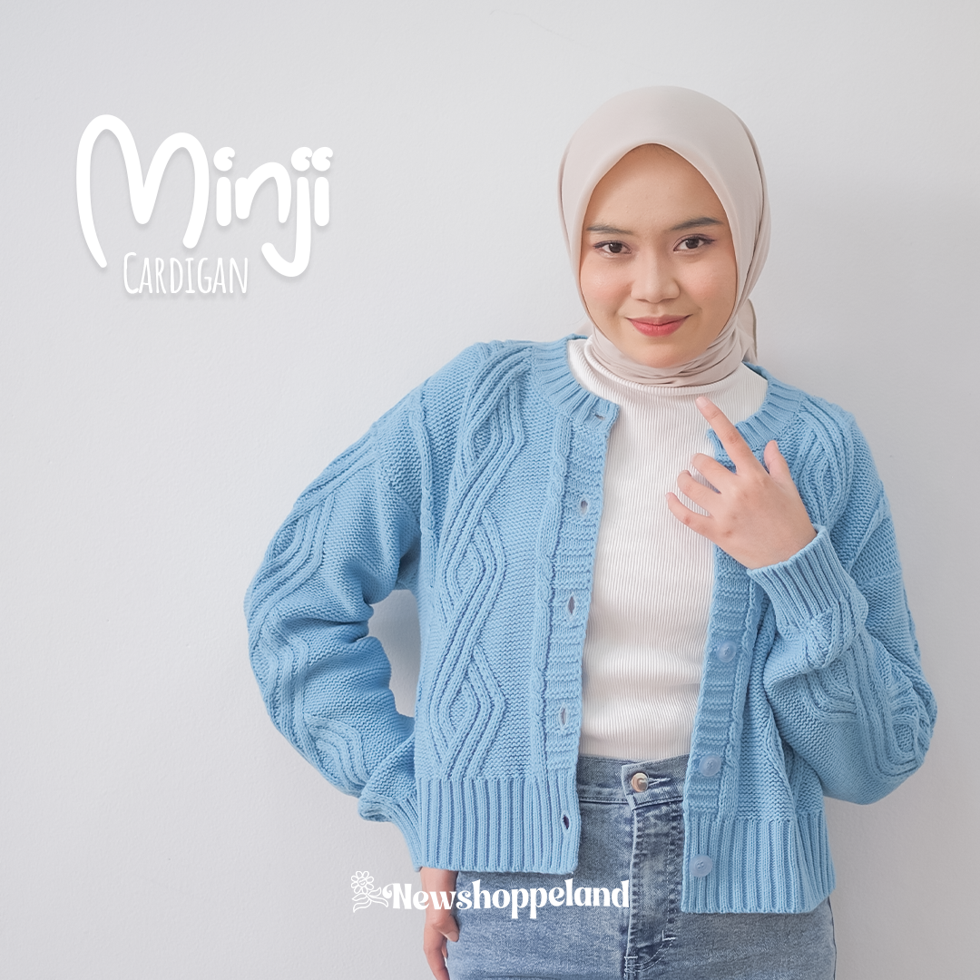 Minji Cardigan Cable Knit Premium