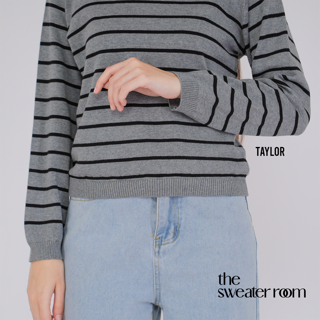 Taylor Stripe Knit Sweater – Classic Everyday Pullover