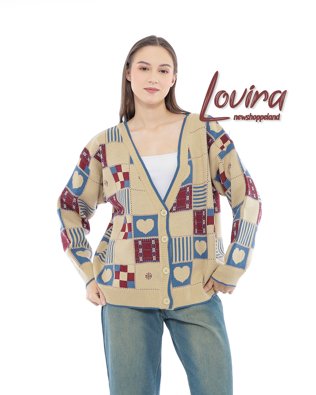 Lovira Love Scape Oversize Knit Cardigan