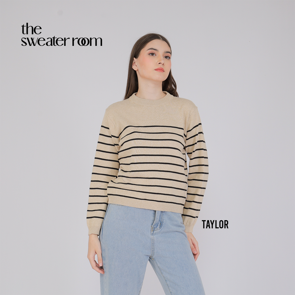 Taylor Stripe Knit Sweater – Classic Everyday Pullover