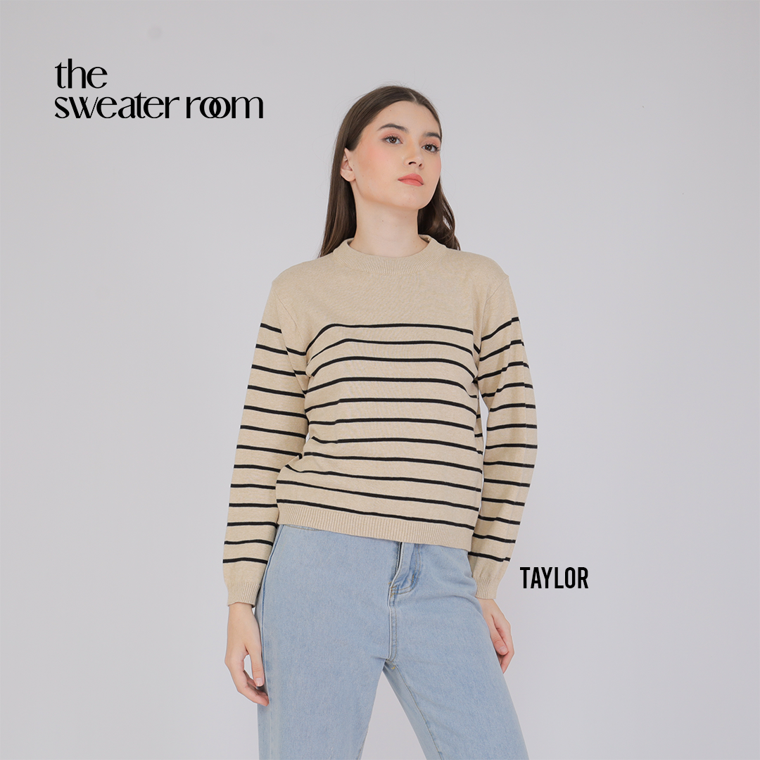 Taylor Stripe Knit Sweater – Classic Everyday Pullover