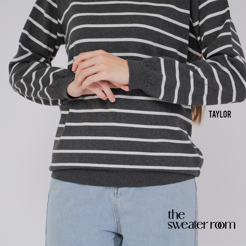 Taylor Stripe Knit Sweater – Classic Everyday Pullover