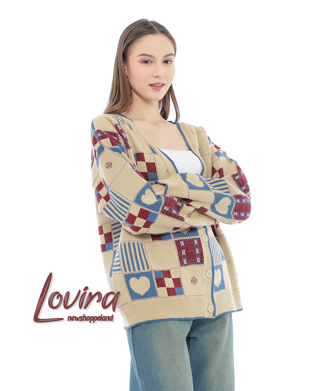 Lovira Love Scape Oversize Knit Cardigan