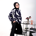 Daren Abstract Crewneck Knit Sweater