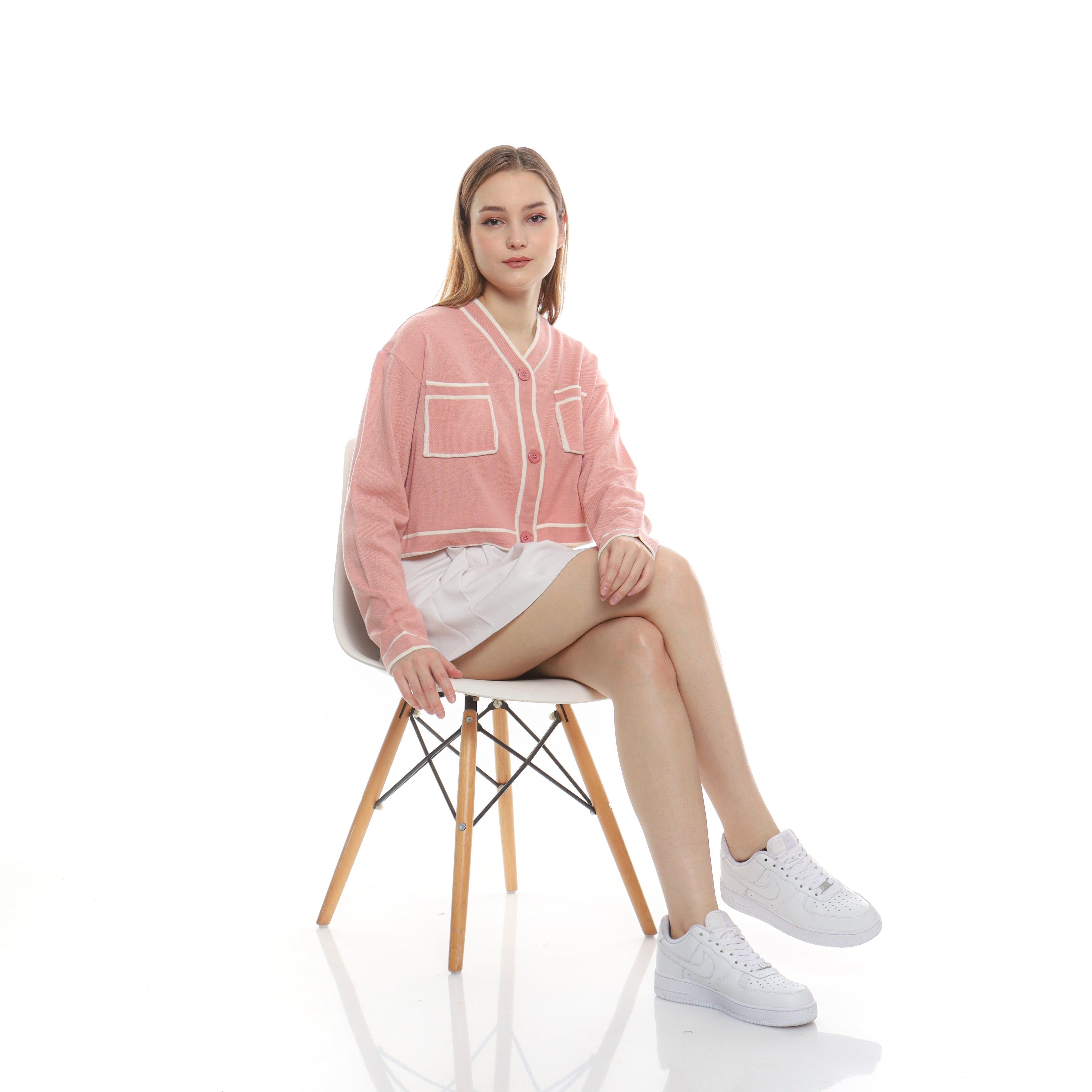 LIORA CROP KNIT CARDIGAN