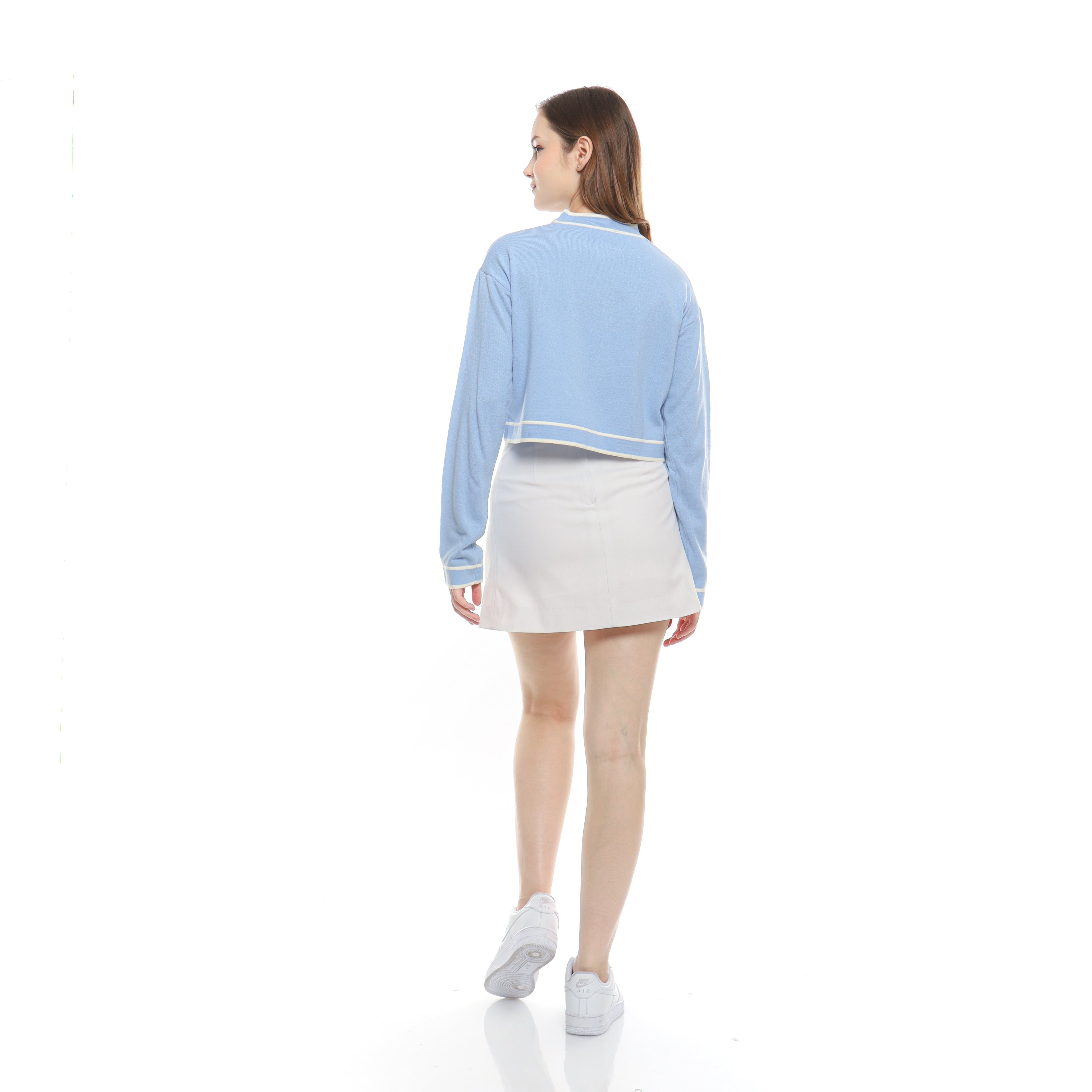 LIORA CROP KNIT CARDIGAN