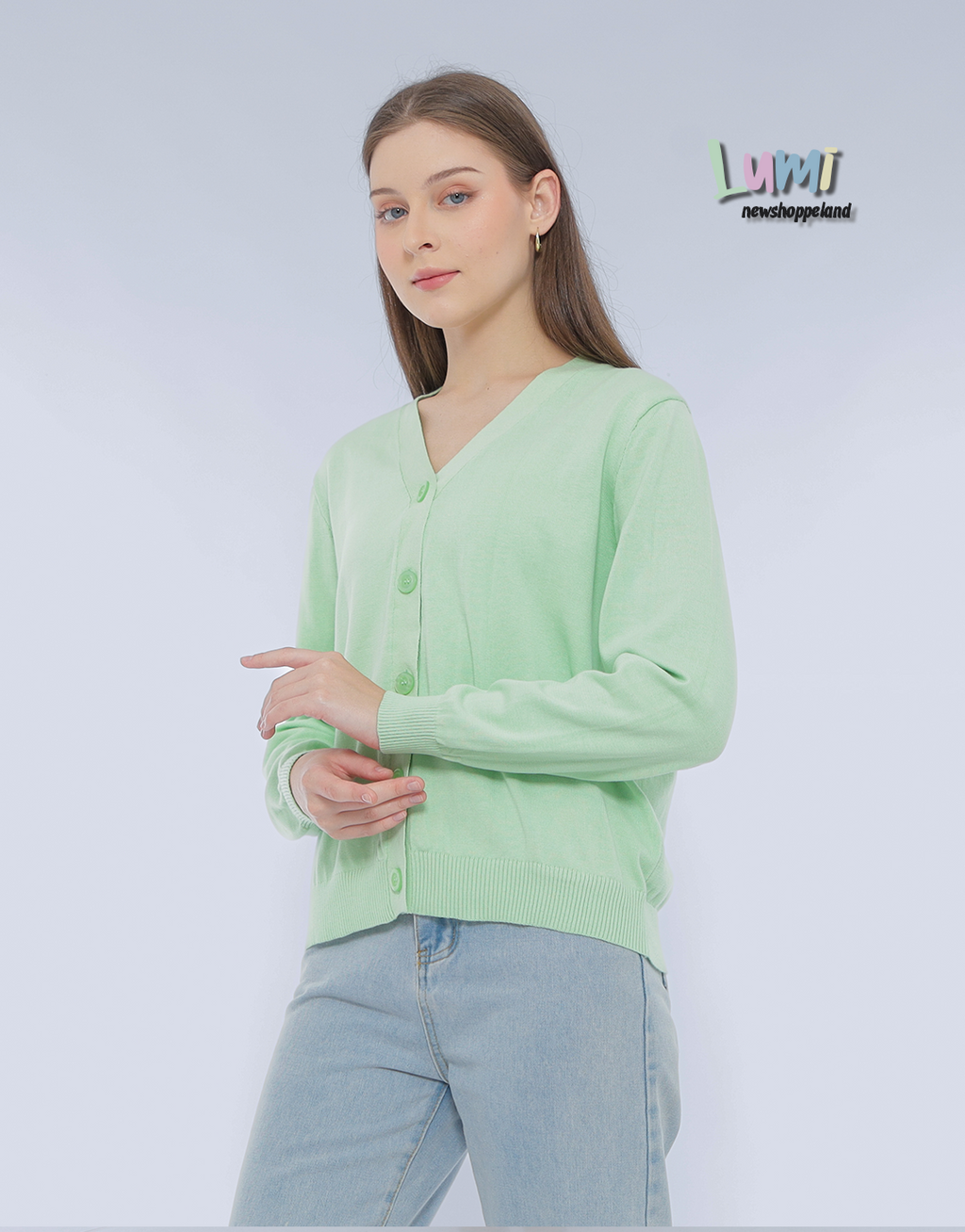 Lumi Cardigan Rajut Cotton Premium Korean Style