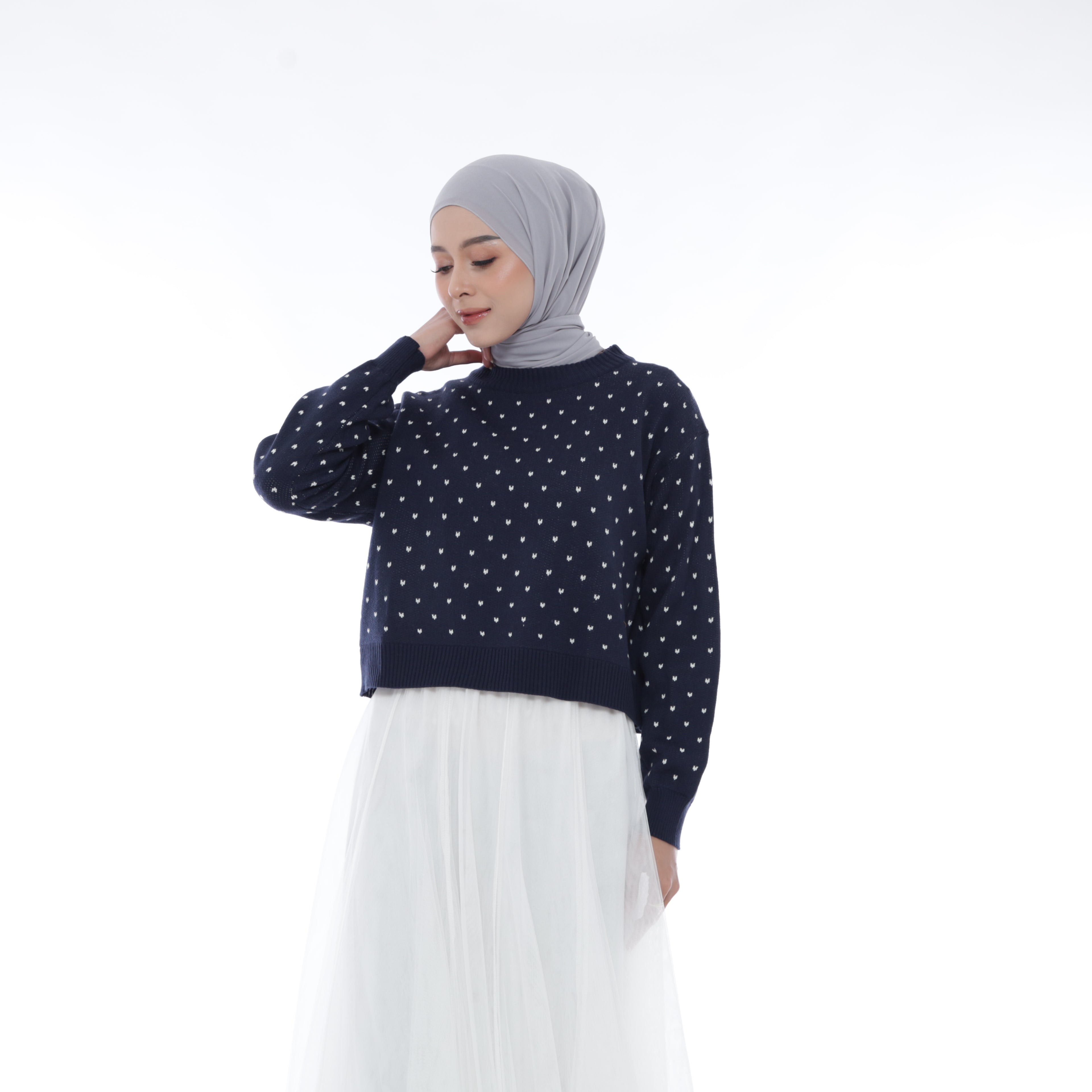Pristine Mini Bow Knit Sweater