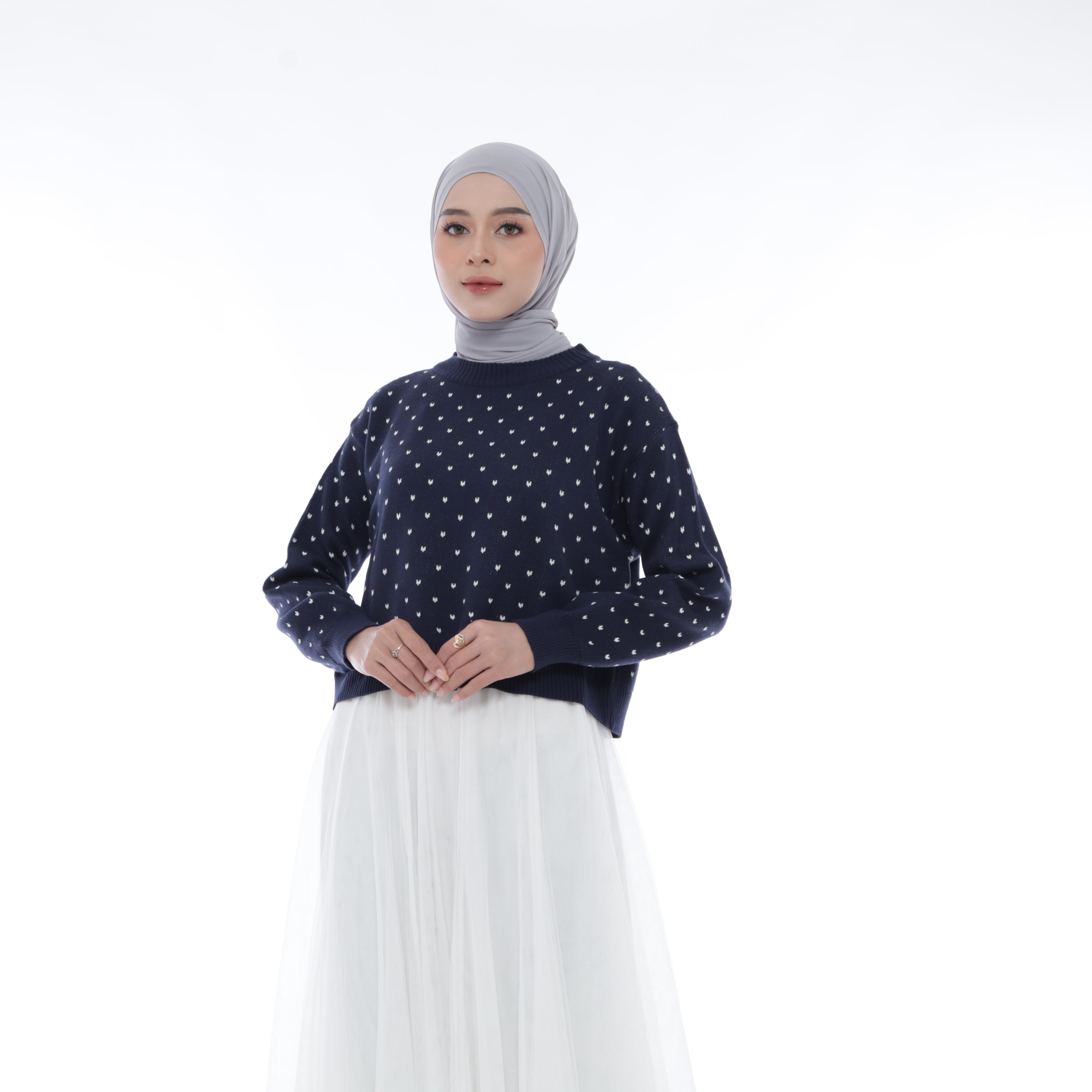 Pristine Mini Bow Knit Sweater