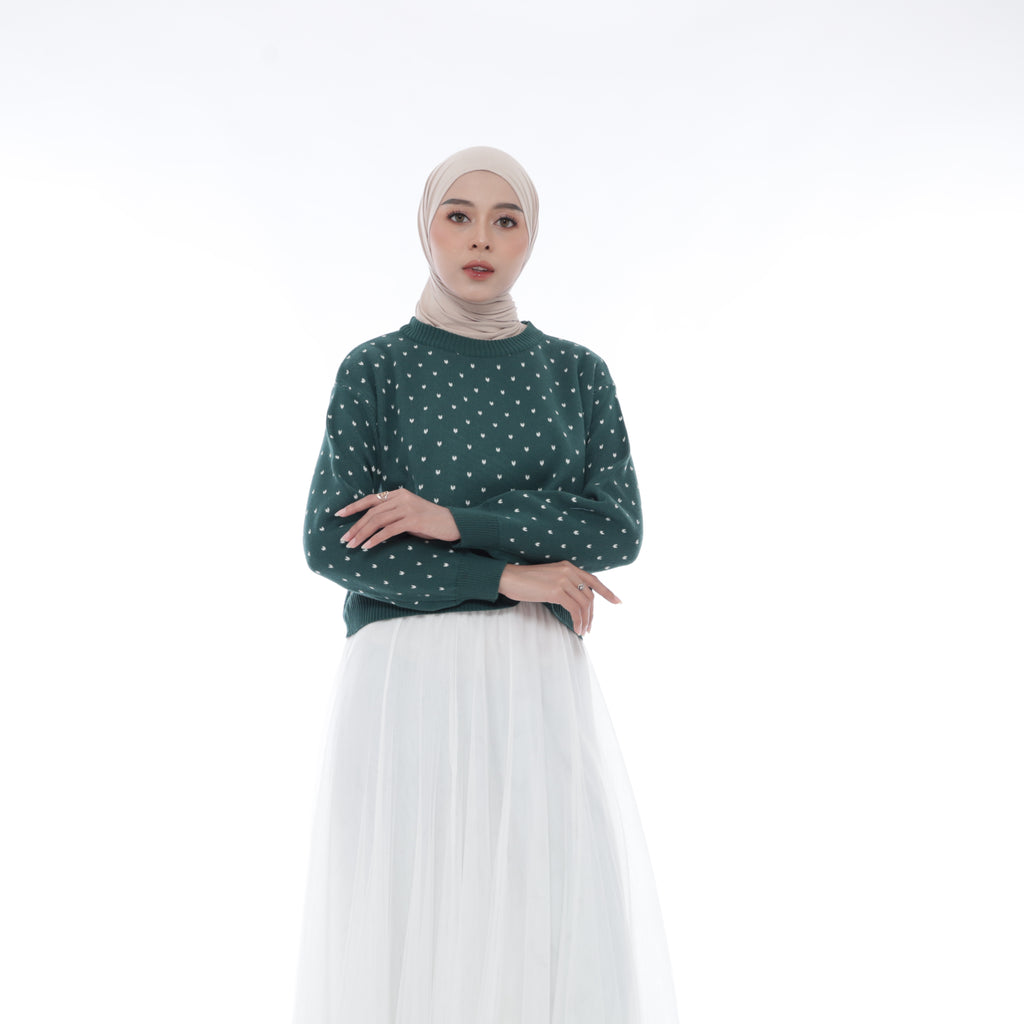 Pristine Mini Bow Knit Sweater