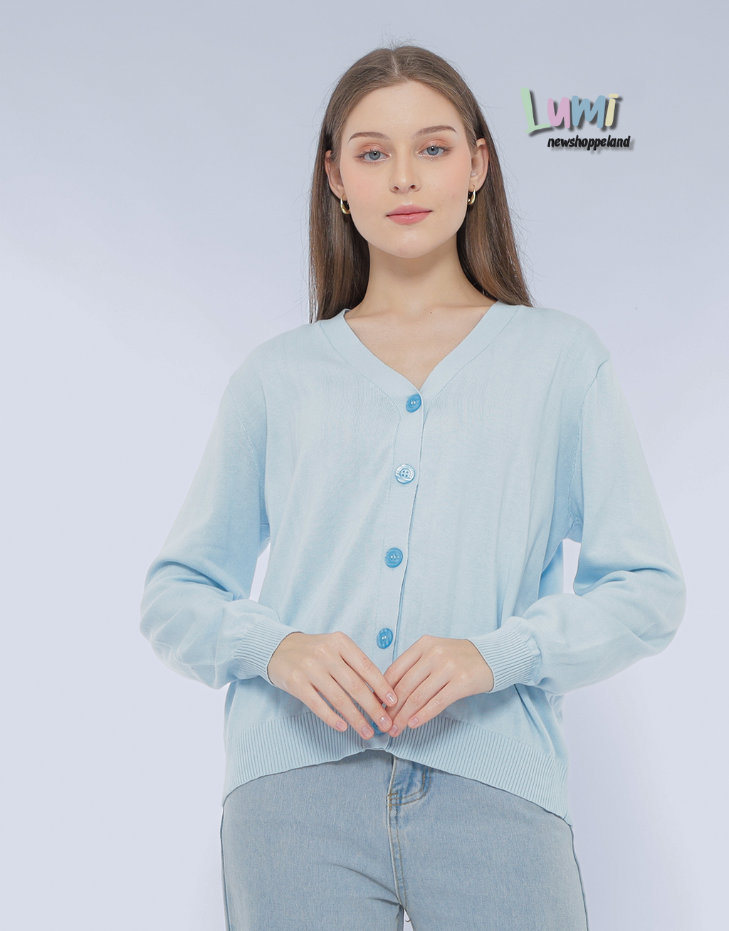 Lumi Cardigan Rajut Cotton Premium Korean Style