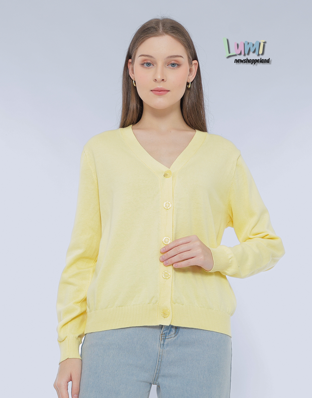 Lumi Cardigan Rajut Cotton Premium Korean Style