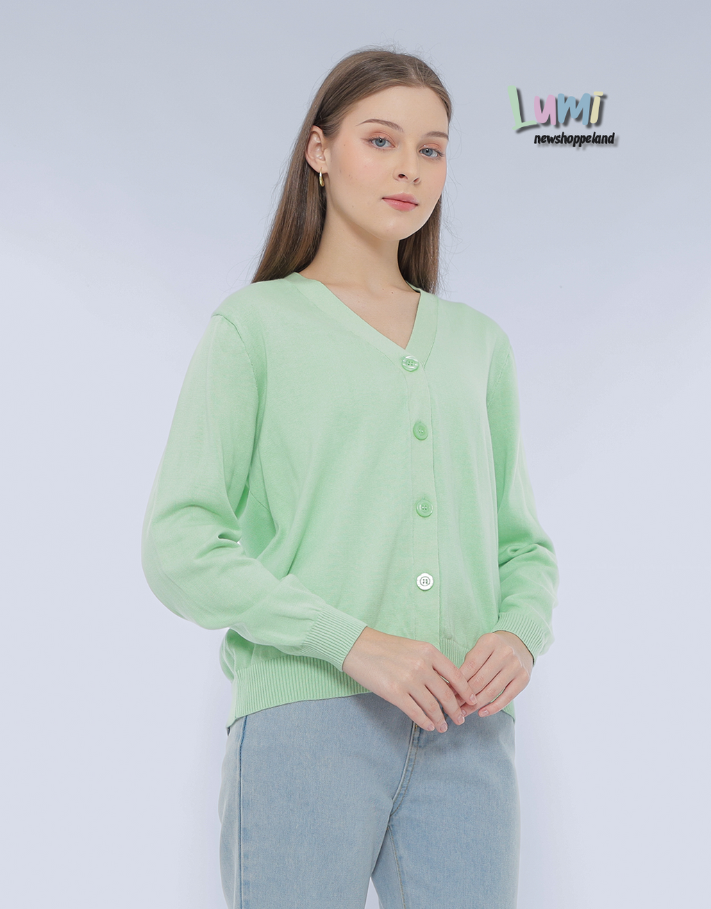 Lumi Cardigan Rajut Cotton Premium Korean Style