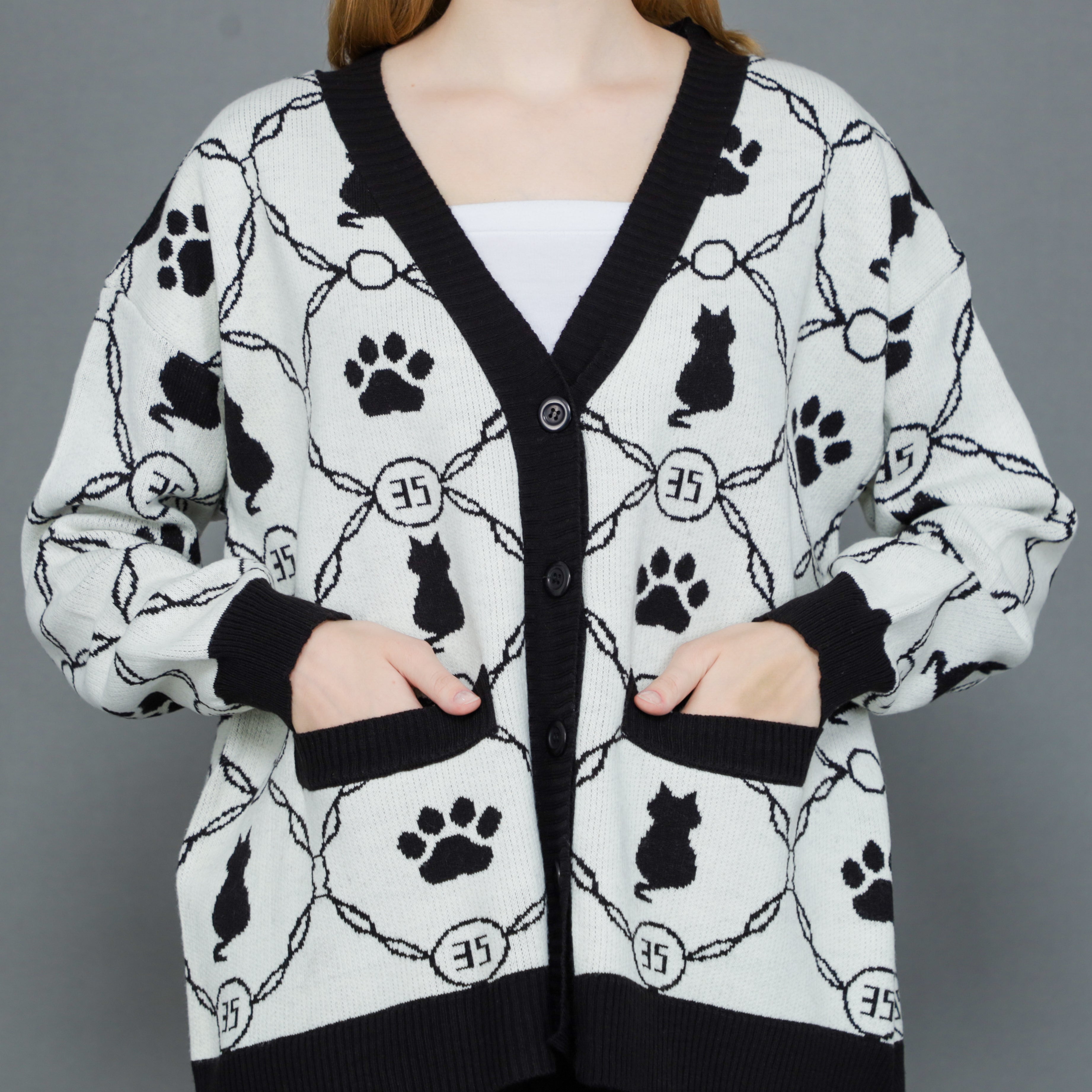 Kitten Paw Knit Cardigan