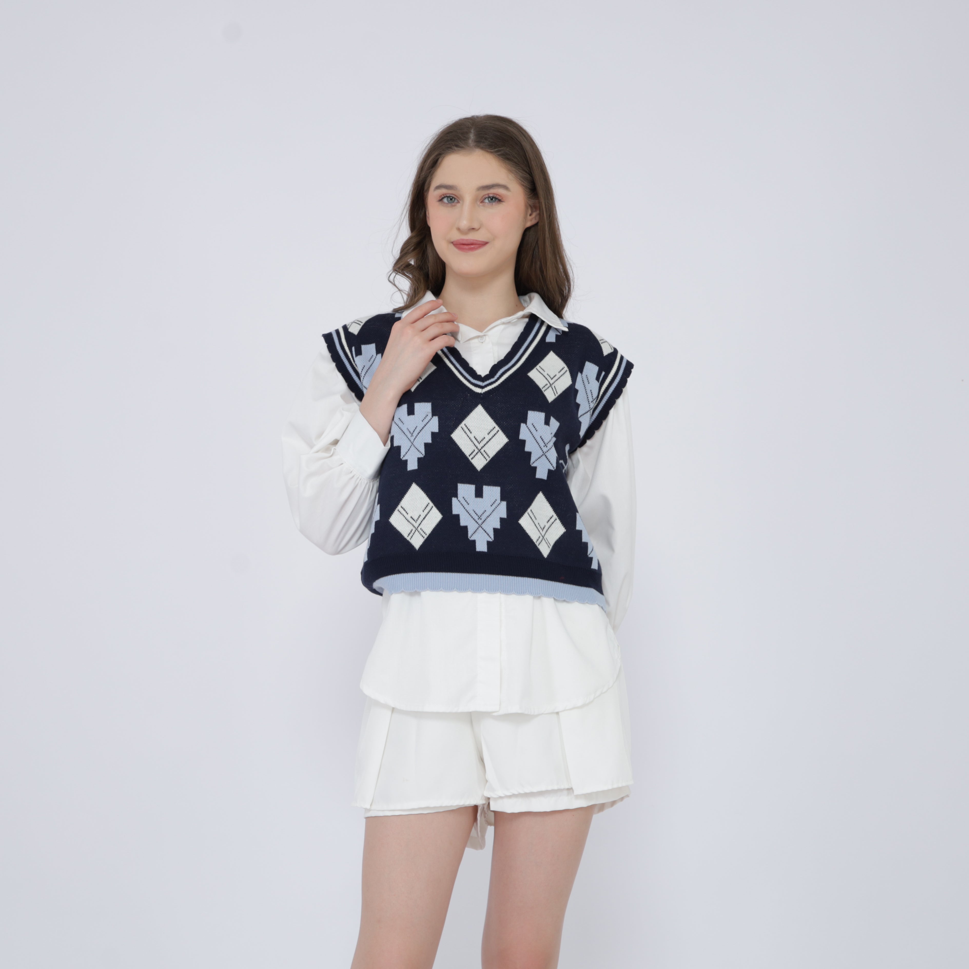 Wynie Lattice Vest Knit