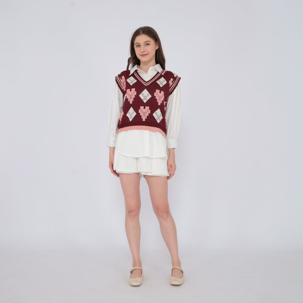 Wynie Lattice Vest Knit