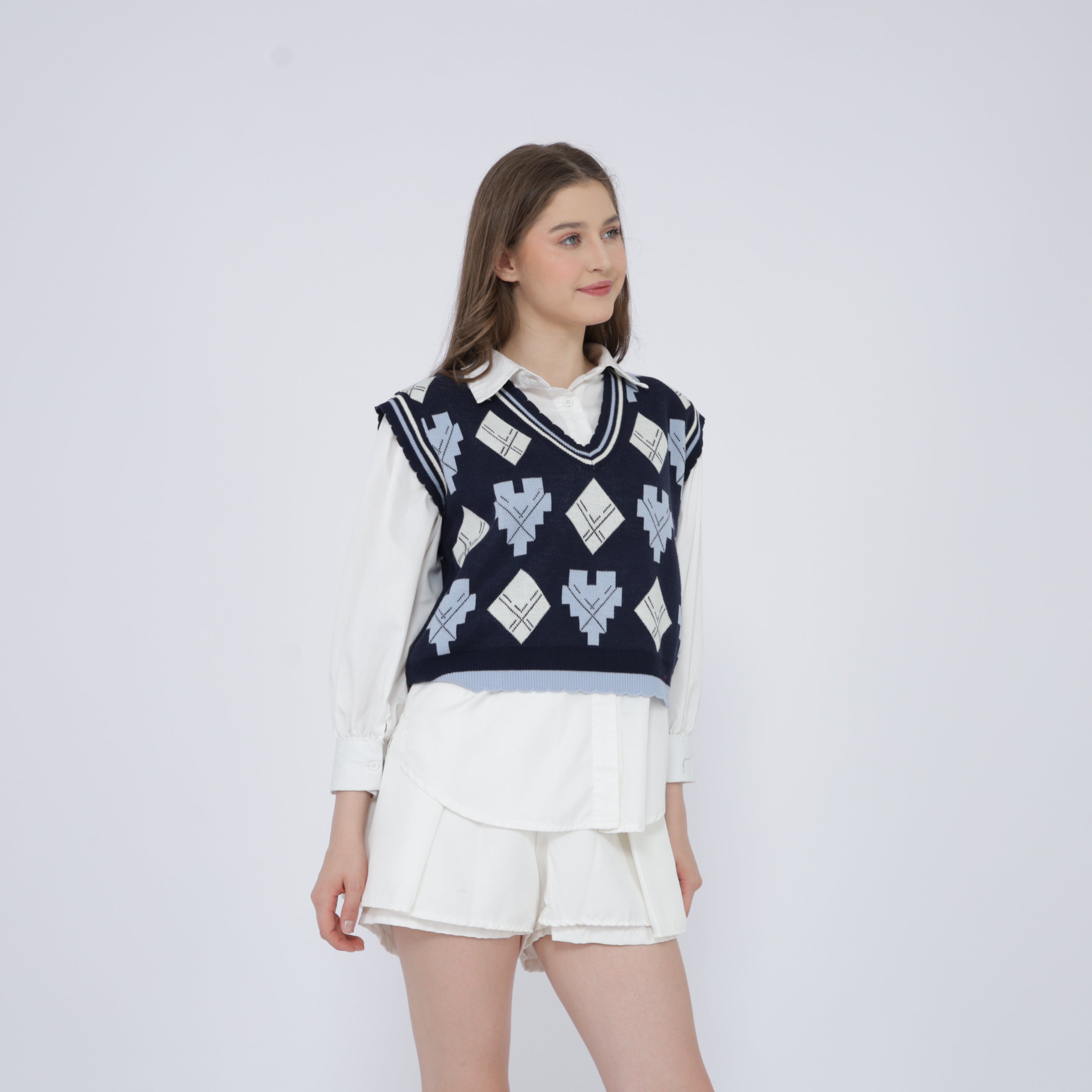Wynie Lattice Vest Knit