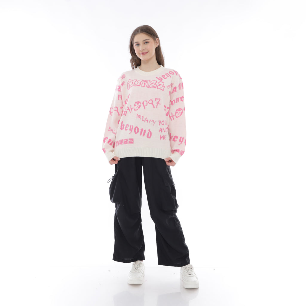 Graffity Scribble Oversized Sweater