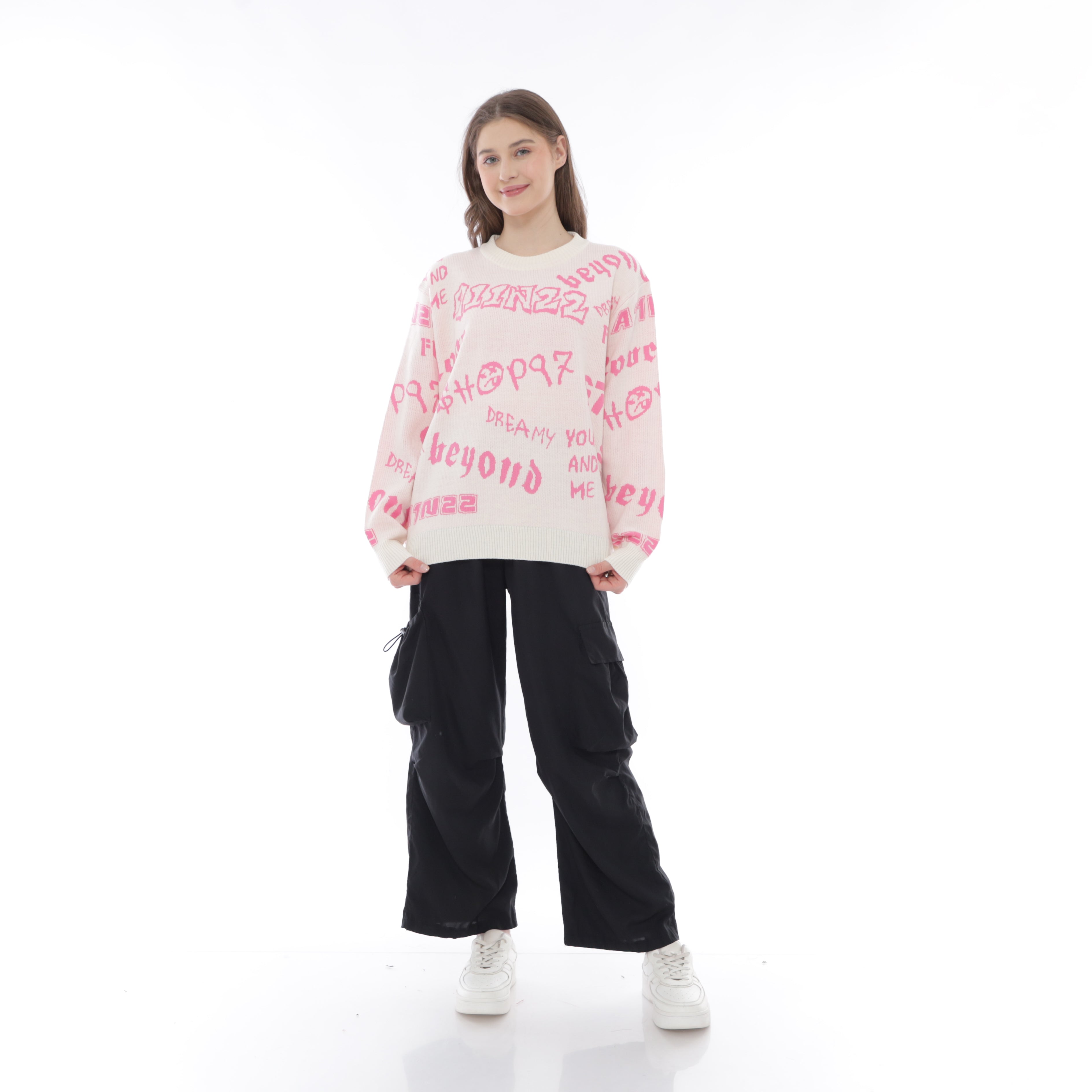Graffity Scribble Oversized Sweater