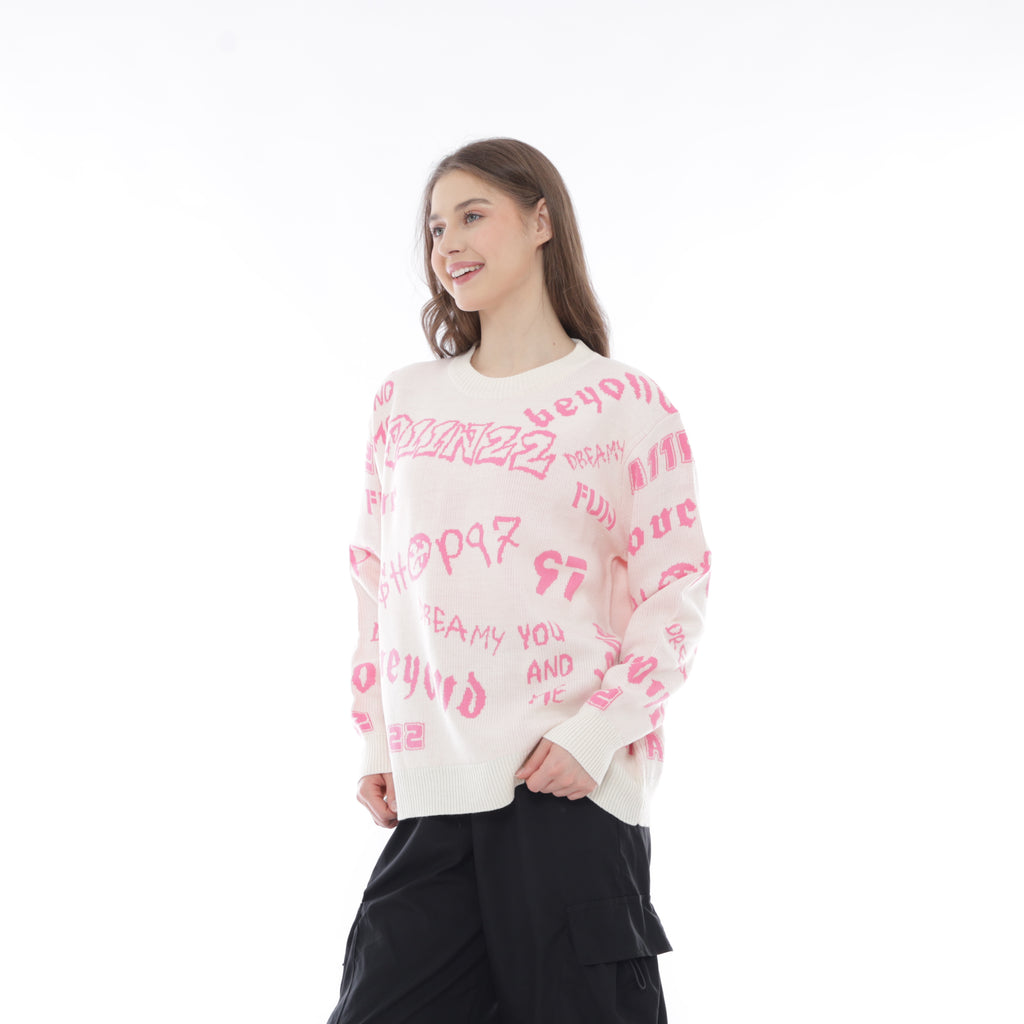 Graffity Scribble Oversized Sweater
