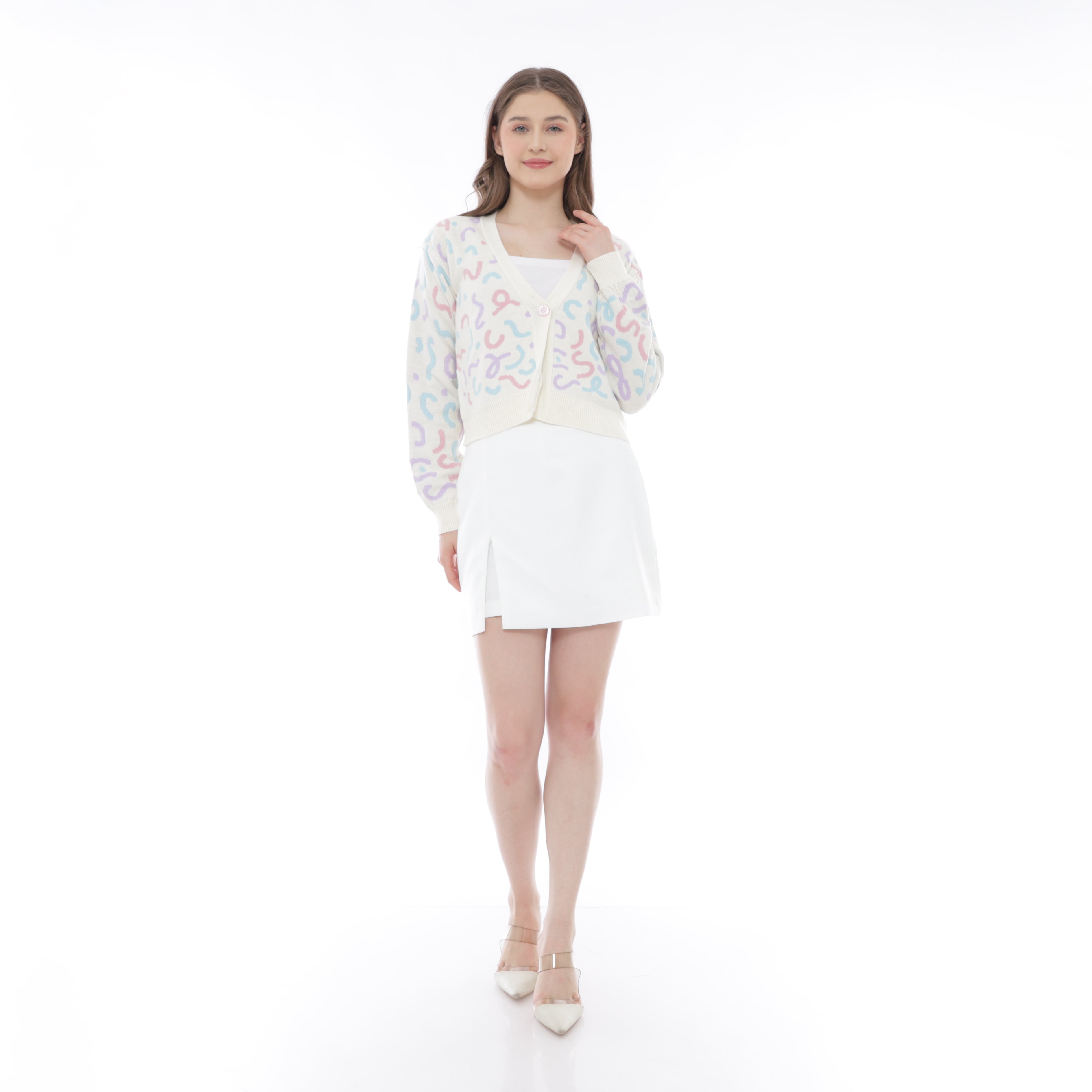 Zesty Confetti Knit Cardigan