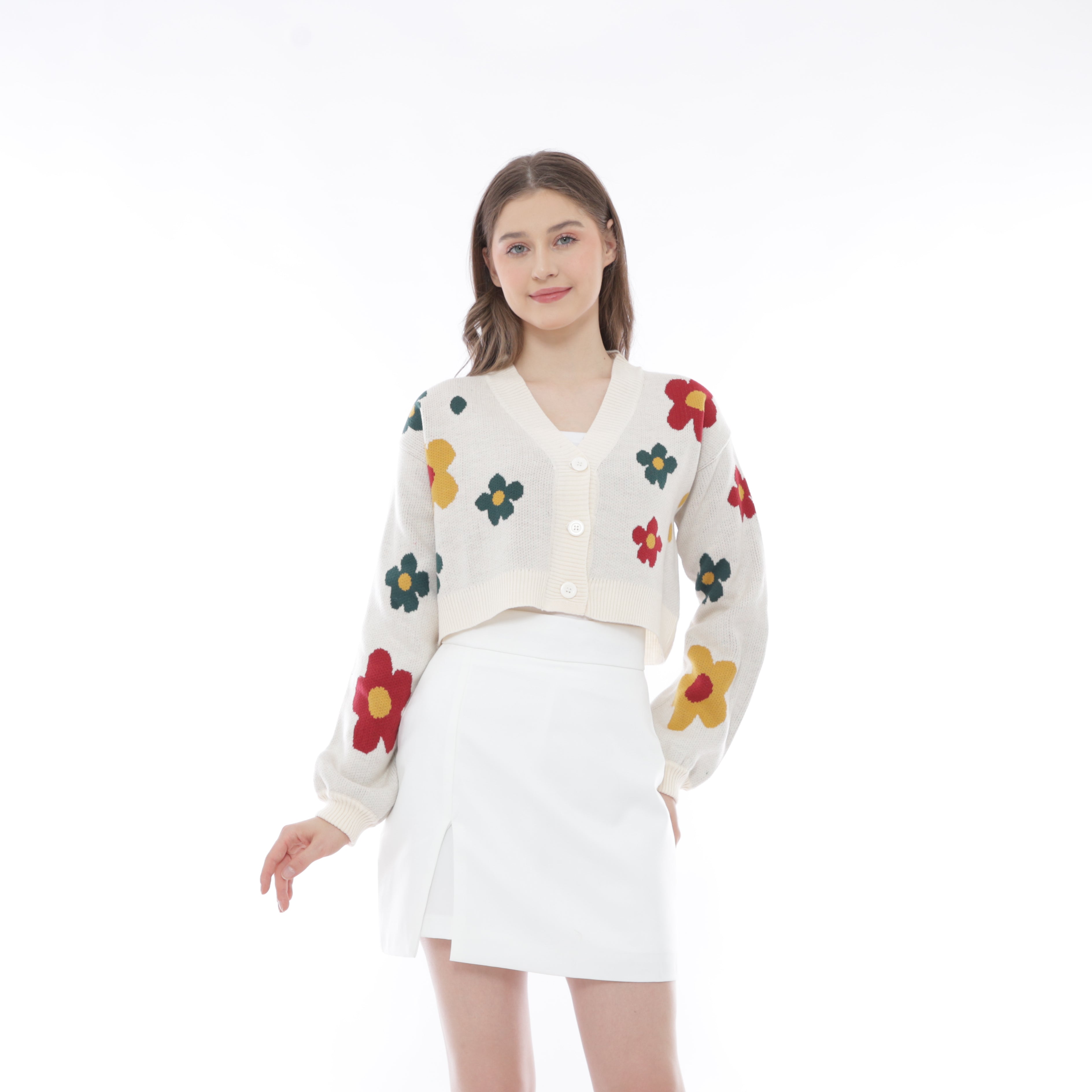 Blossom Flower Knit Cardigan
