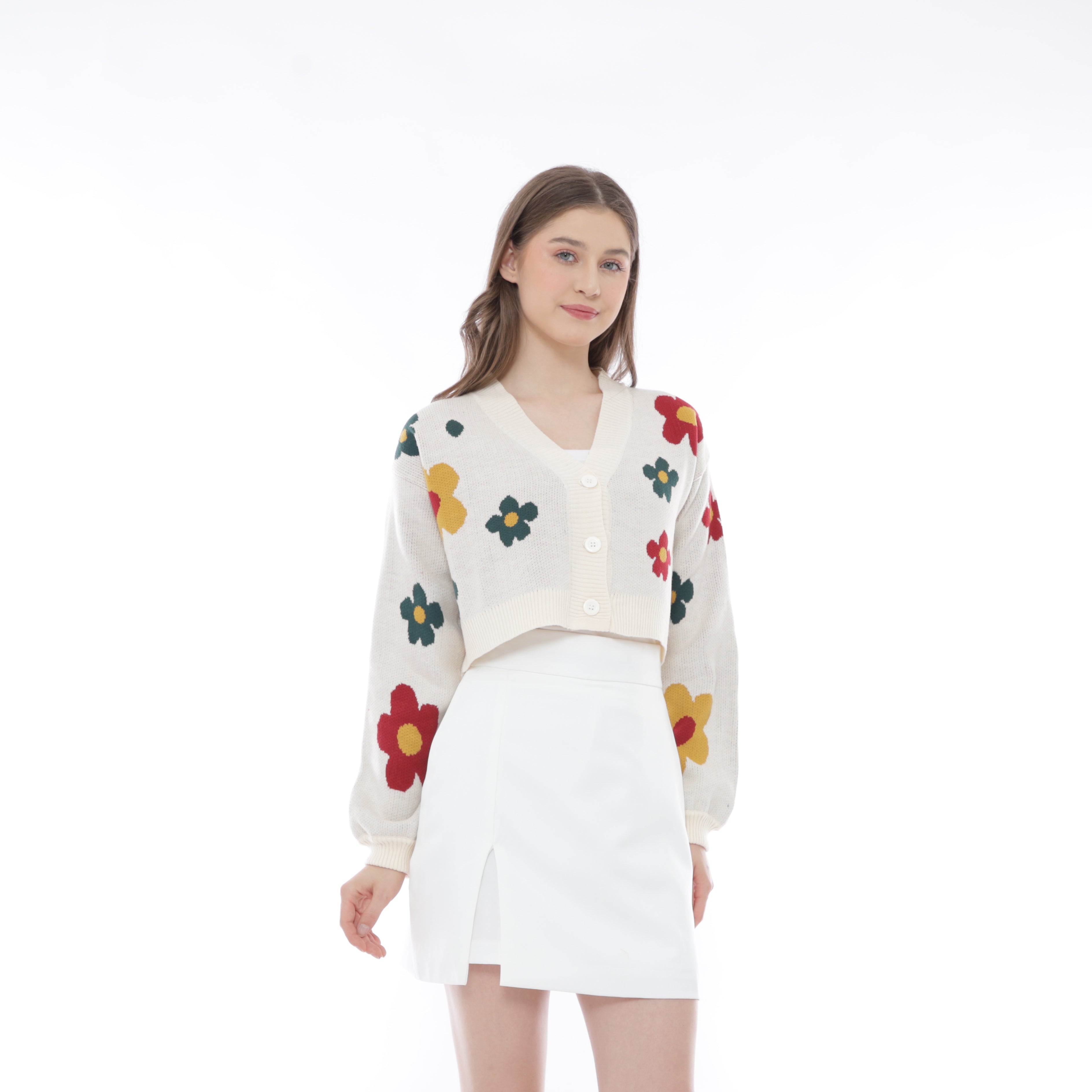 Blossom Flower Knit Cardigan