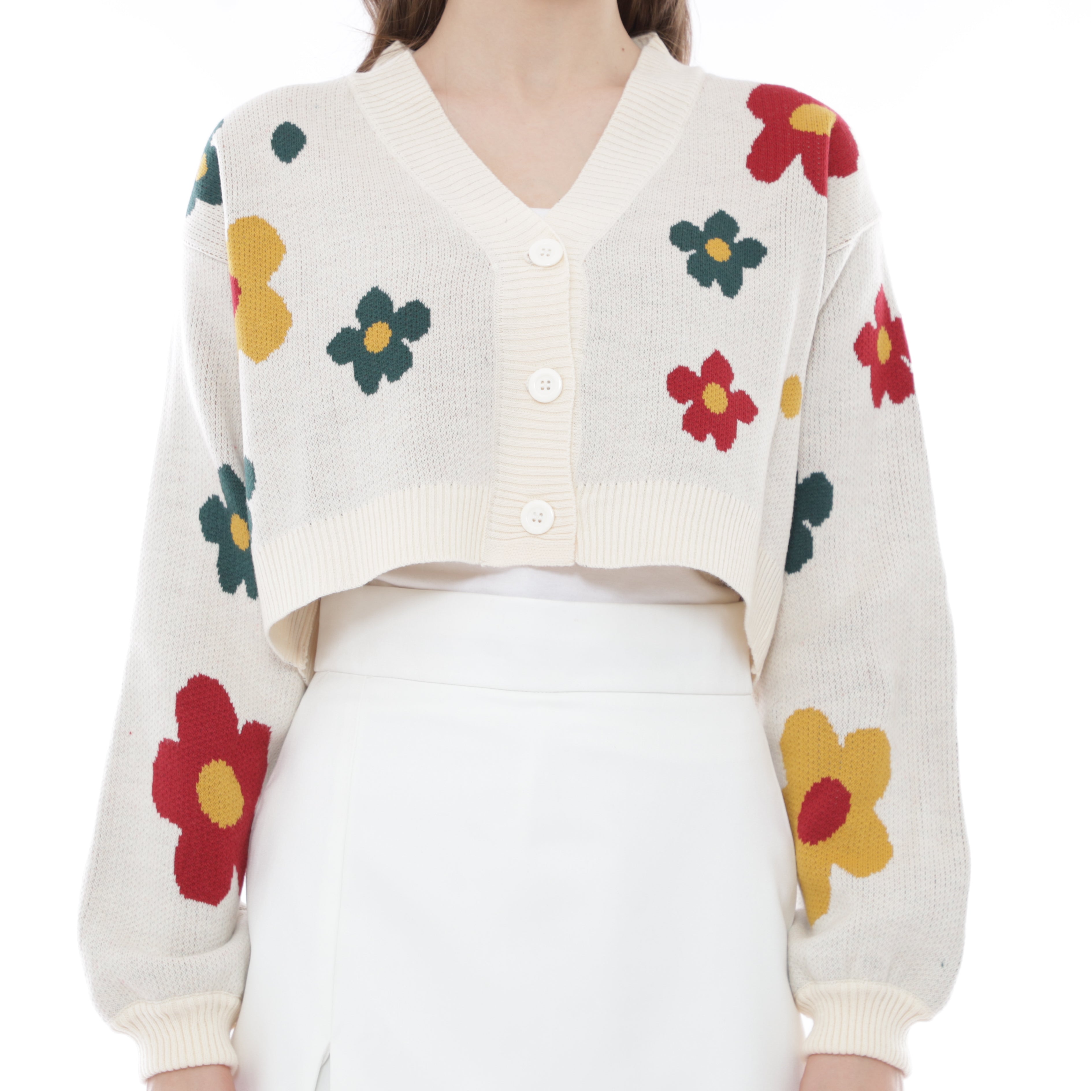 Blossom Flower Knit Cardigan