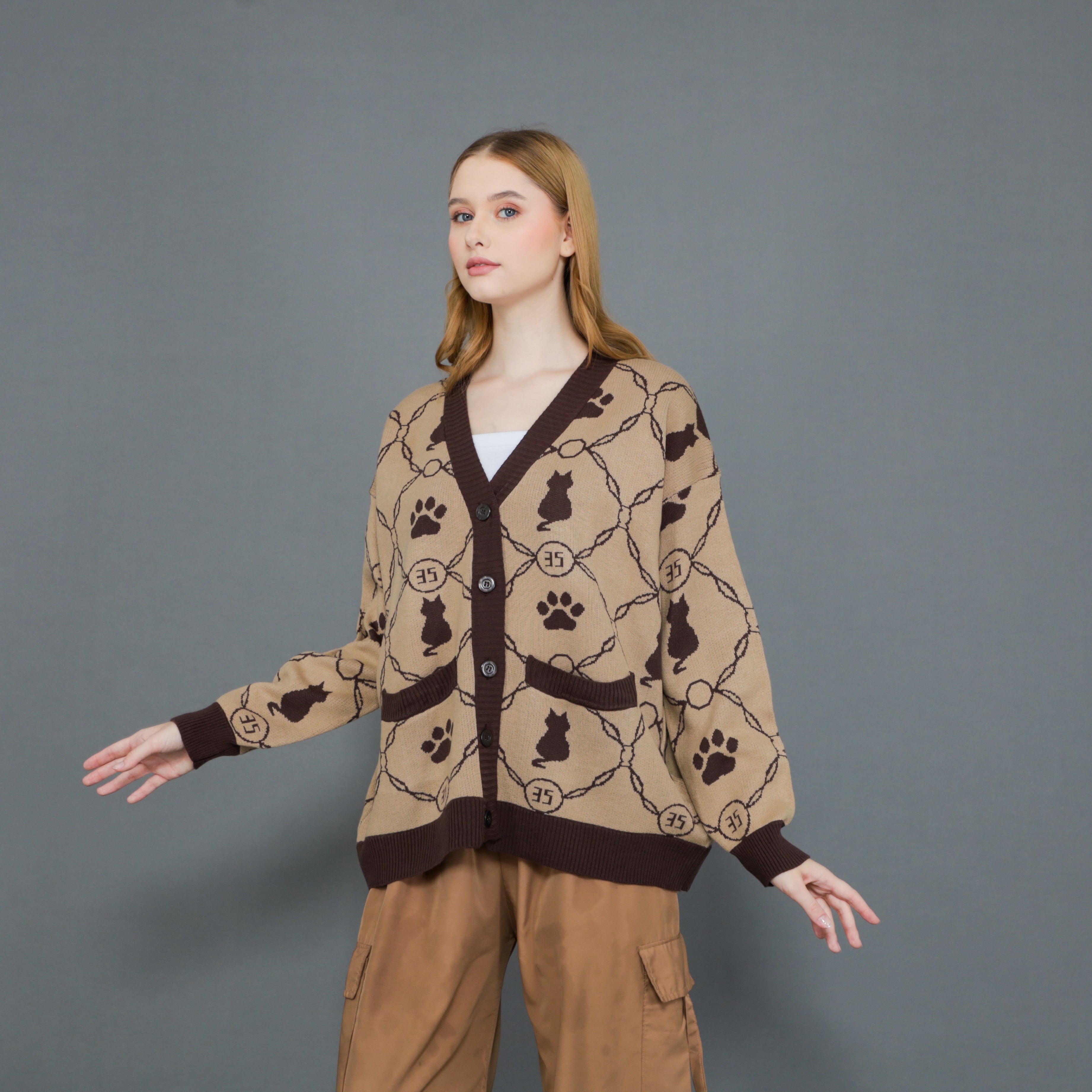 Kitten Paw Knit Cardigan