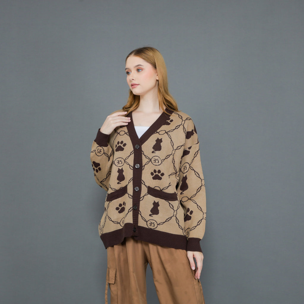 Kitten Paw Knit Cardigan