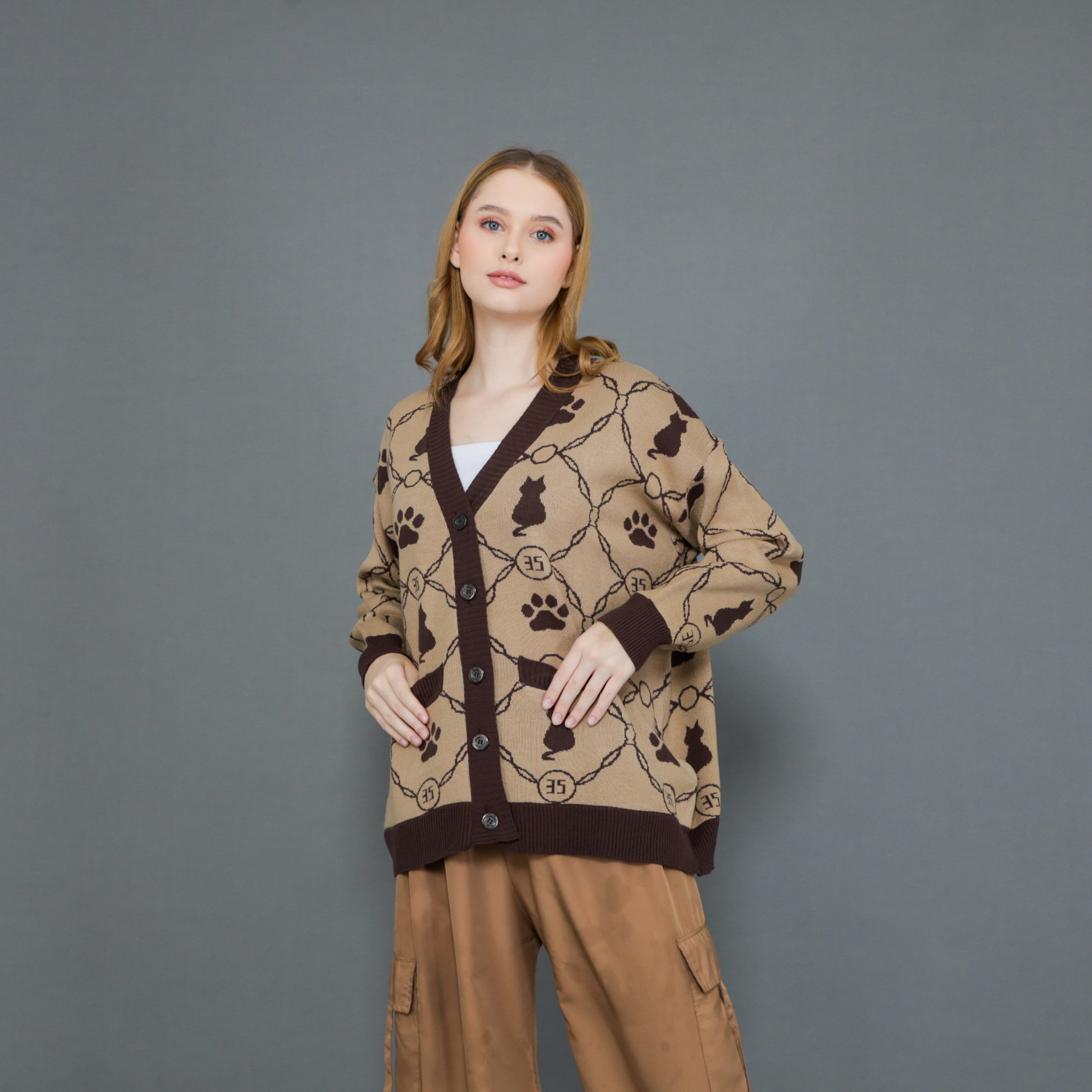 Kitten Paw Knit Cardigan